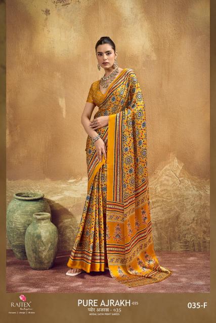 Rajtex Modal Satin Ajrakh Saree wholesalers in Pune
