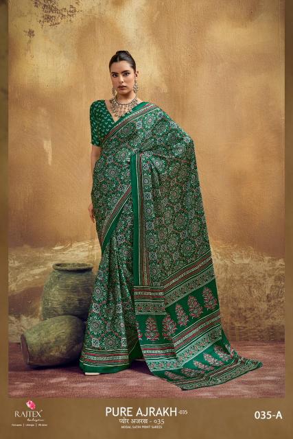 Rajtex Modal Satin Ajrakh Saree wholesalers in Pune