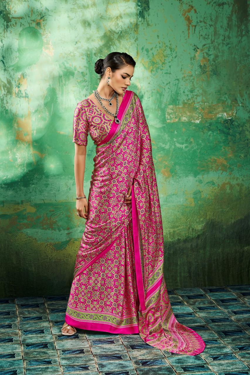 Rajtex Pure Ajrakh-039 Saree market in Pune
