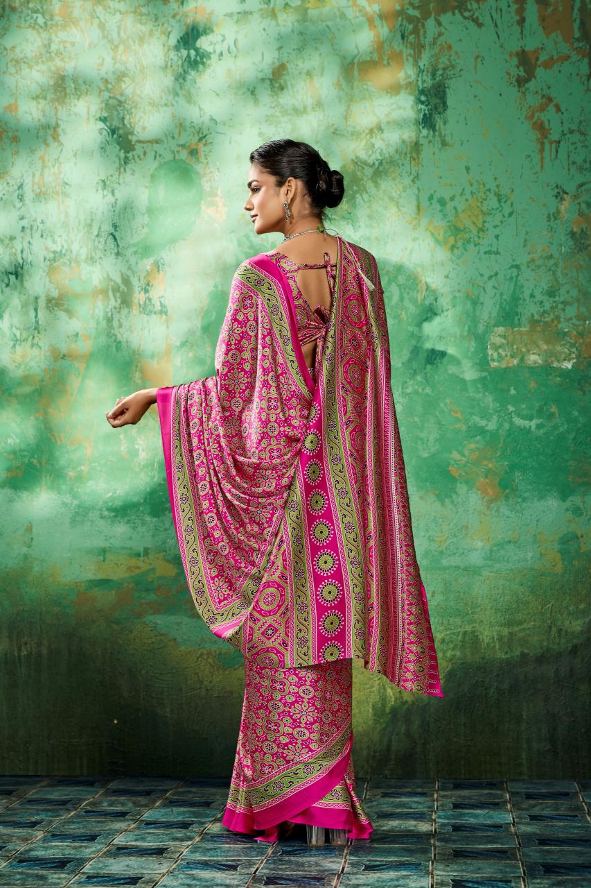 Rajtex Pure Ajrakh-039 Saree market in Pune