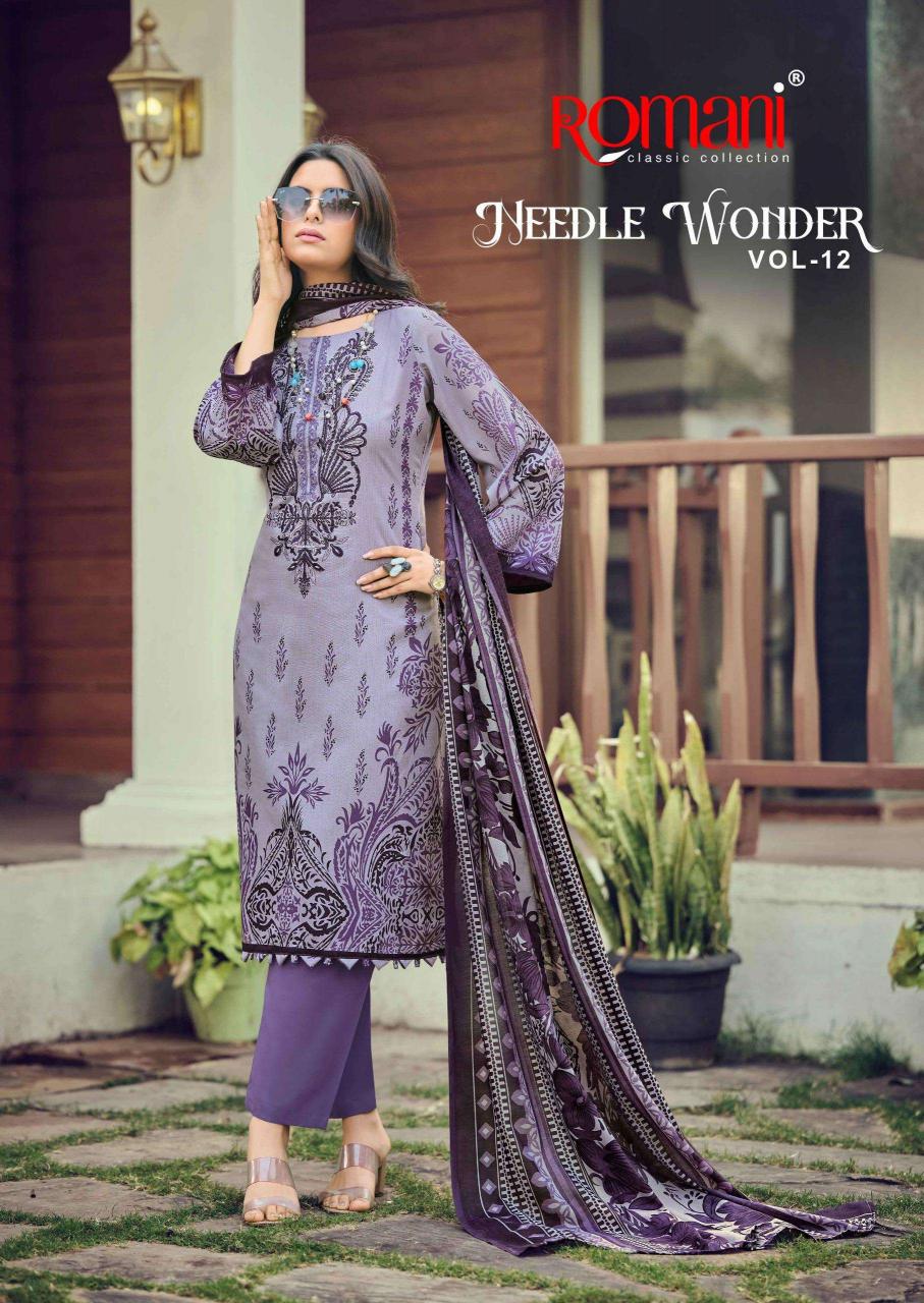 Romani Needle Wonder Vol-12 – Karachi Kurti Pant With Dupatta - Wholesale Catalog