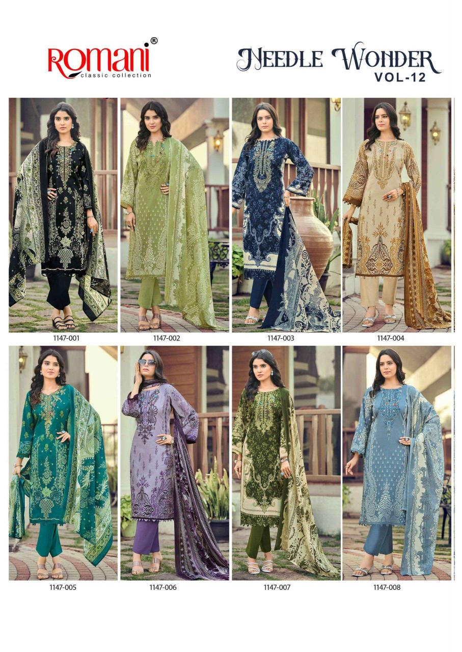 Romani Needle Wonder Vol-12 – Karachi Kurti Pant With Dupatta - Wholesale Catalog