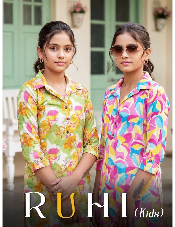 RUHI KIDS  WHOLESALE KURTI 2 PCS 