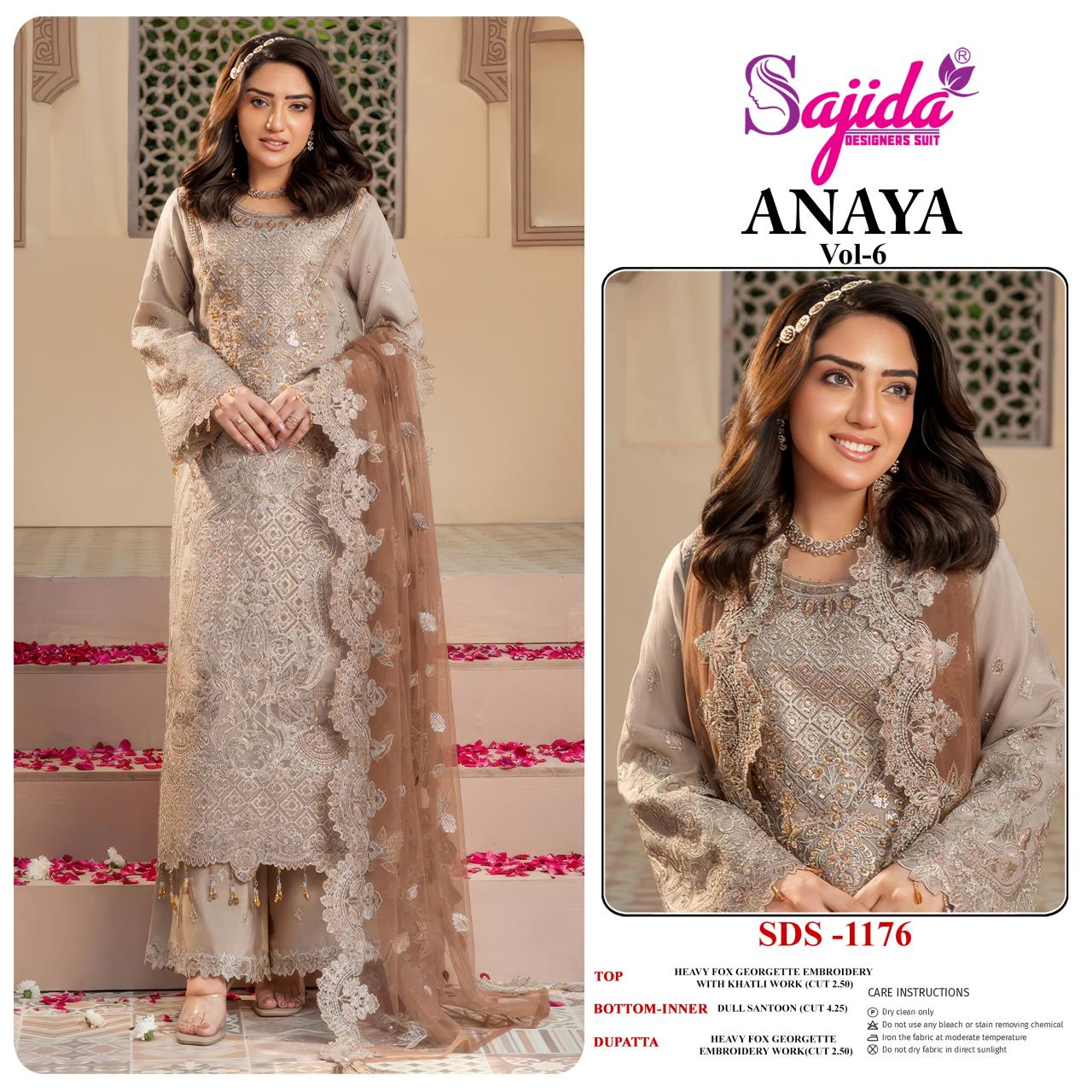 SAJIDA ANAYA-VOL-6 Indian salwar kameez wholesaler