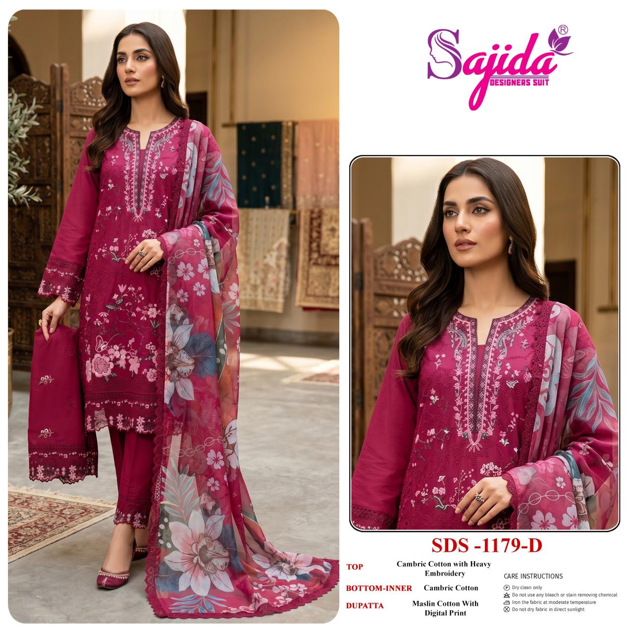 SAJIDA D 1179 Salwar kameez wholesale suppliers in Hyderabad