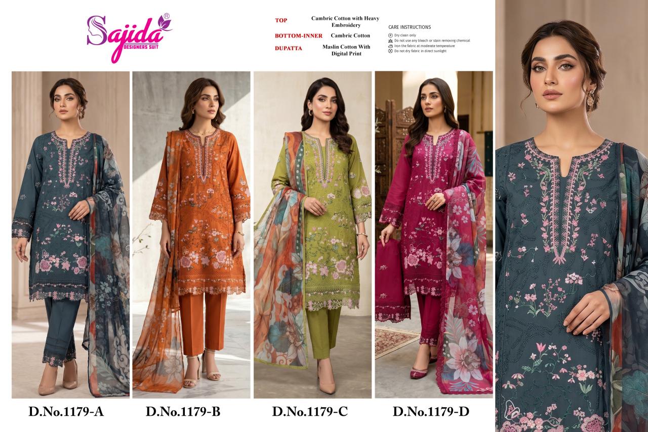SAJIDA D 1179 Salwar kameez wholesale suppliers in Hyderabad