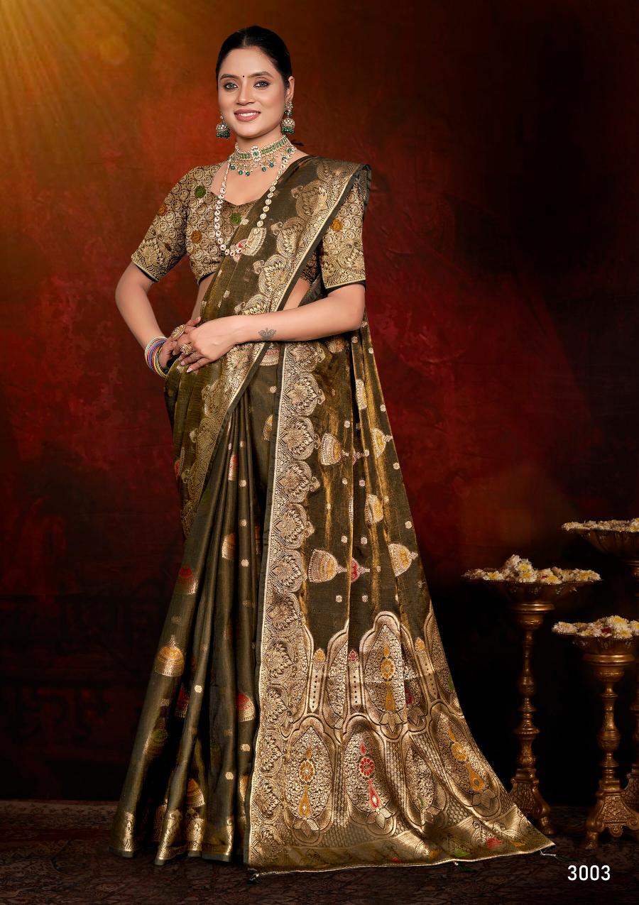 Saroj Feather touch saroski vol.3 Fedi silk saree in surat with price wholesale