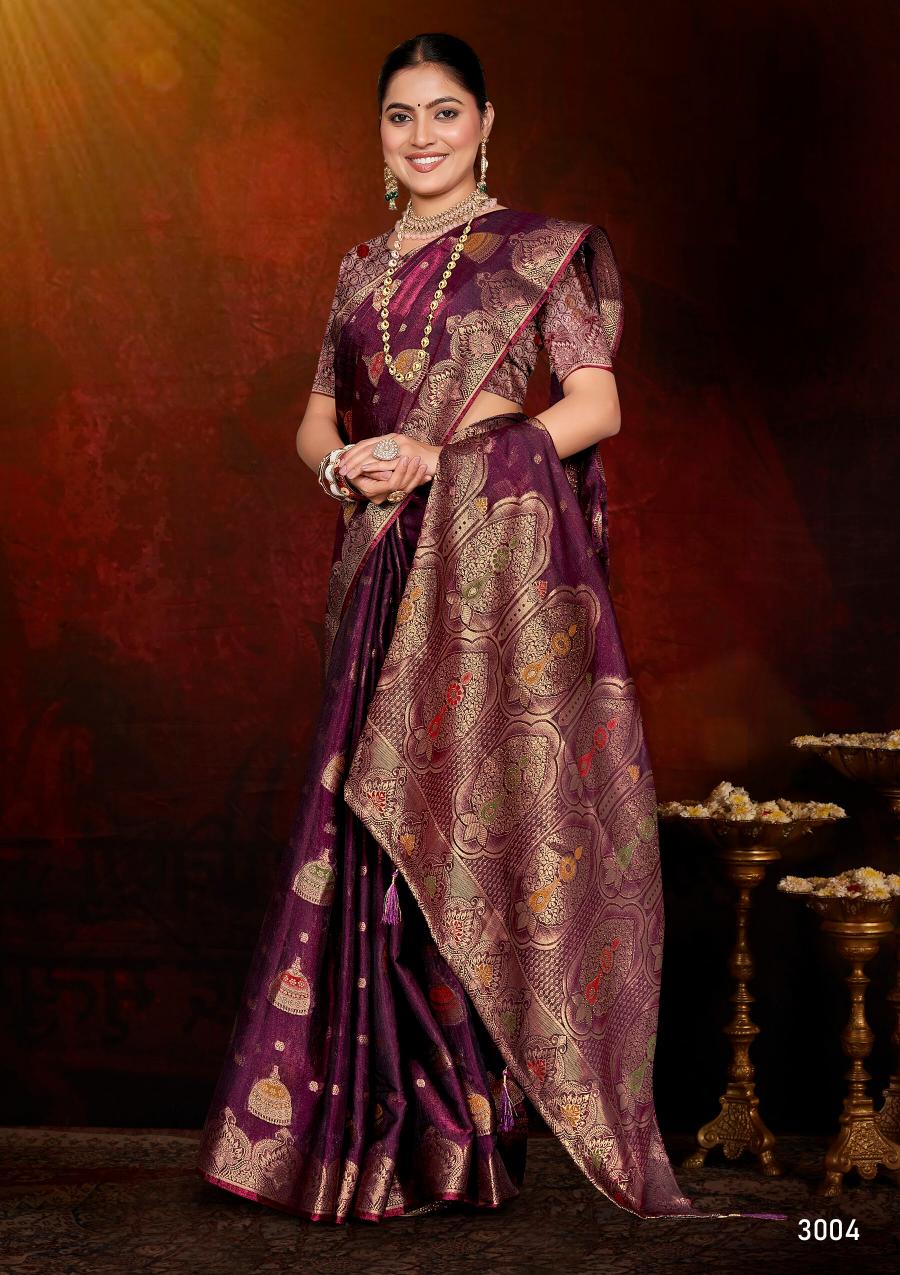 Saroj Feather touch saroski vol.3 Fedi silk saree in surat with price wholesale