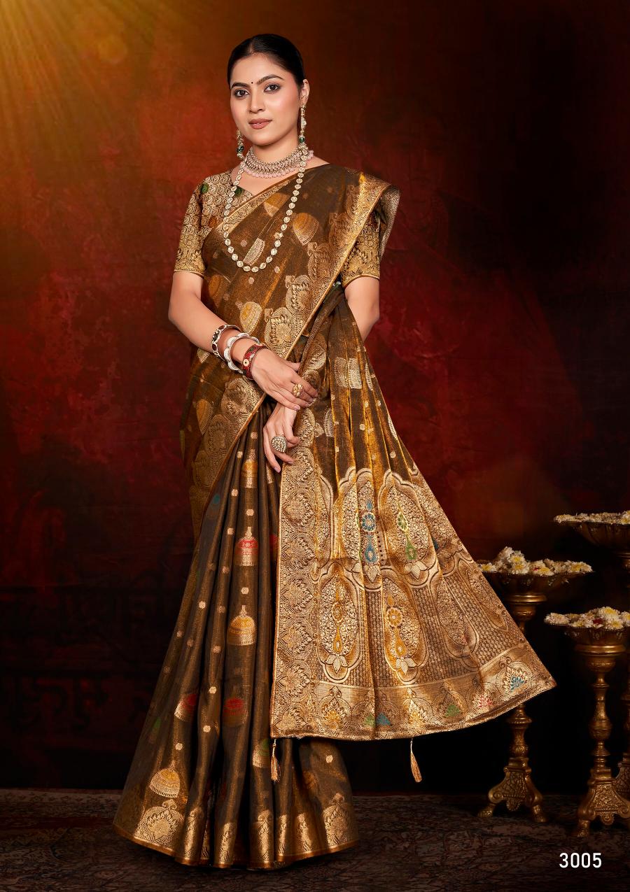 Saroj Feather touch saroski vol.3 Fedi silk saree in surat with price wholesale
