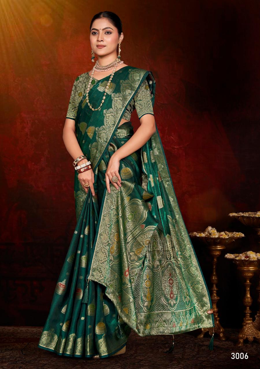 Saroj Feather touch saroski vol.3 Fedi silk saree in surat with price wholesale