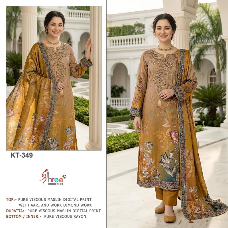 shree fab KT - 349 Latest salwar Kameez designs for retailers in Hyderabad