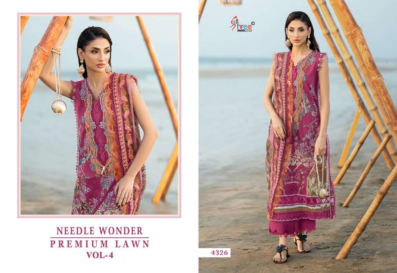 Shree Fab Needle Wonder Lawn Vol-4 Wholesale salwar suits online