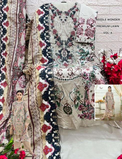 Shree Fab Needle Wonder Lawn Vol-4 Wholesale salwar suits online