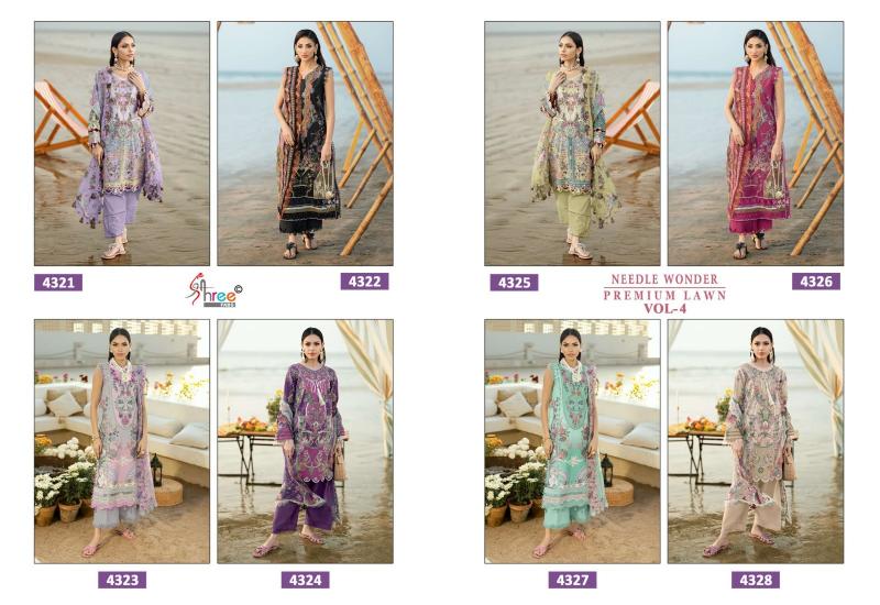 Shree Fab Needle Wonder Lawn Vol-4 Wholesale salwar suits online