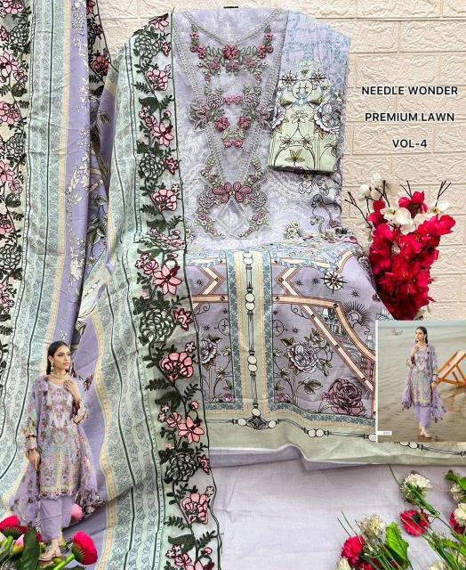 Shree Fab Needle Wonder Lawn Vol-4 Wholesale salwar suits online