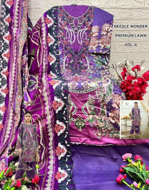 Shree Fab Needle Wonder Lawn Vol-4 Wholesale salwar suits online