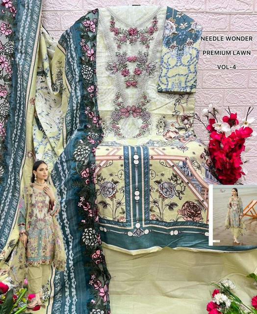 Shree Fab Needle Wonder Lawn Vol-4 Wholesale salwar suits online