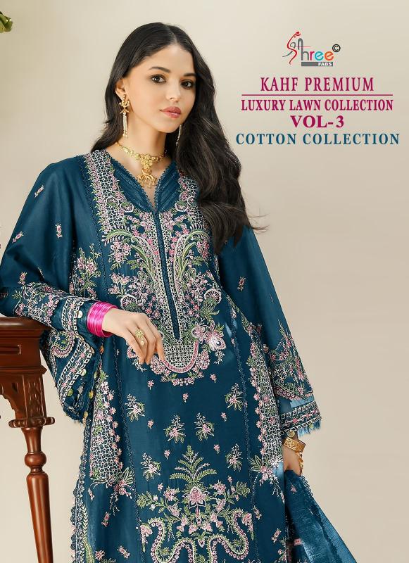 Shree fabs KAHF PREMIUM LUXURY LAWN COLLECTION VOL-3 Wholesale salwar kameez suppliers in Gujarat