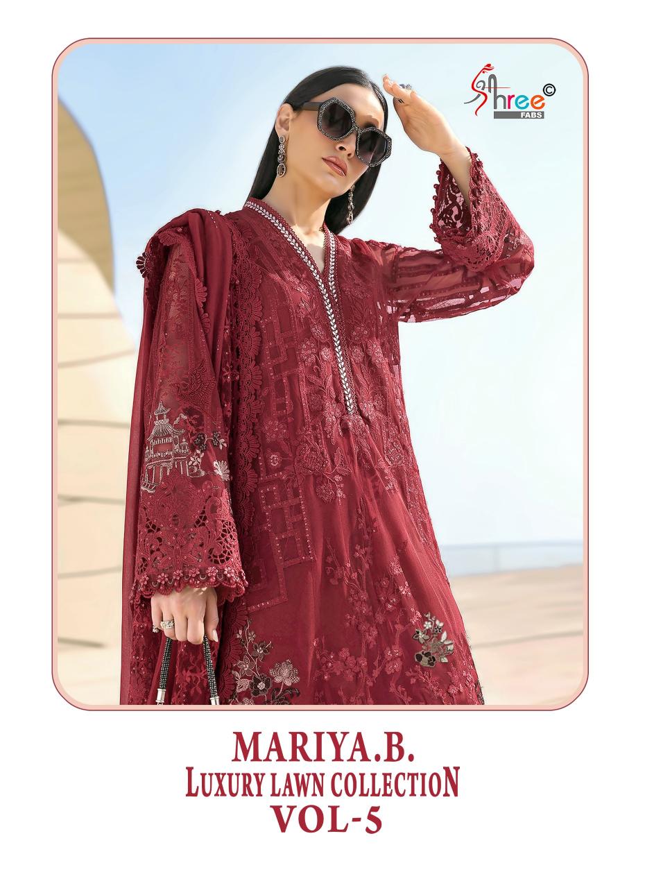 Shree fabs MARIYA.B.LUXURY LAWN COLLECTION VOL-5 Wholesale salwar kameez manufacturers in India
