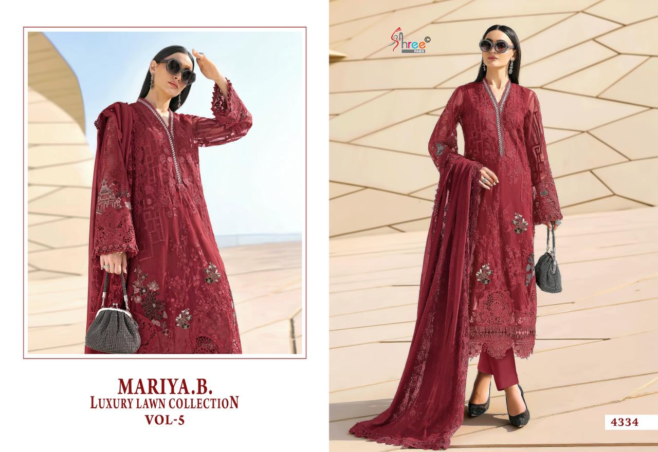 Shree fabs MARIYA.B.LUXURY LAWN COLLECTION VOL-5 Wholesale salwar kameez manufacturers in India