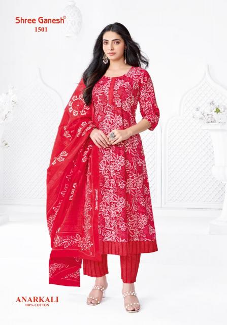 Shree Ganesh Zeenat Vol-5 – Anarkali Style Kurti Pant With Dupatta - Wholesale Catalog