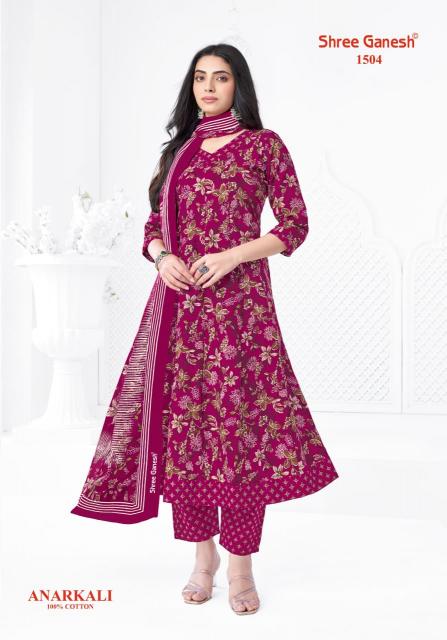 Shree Ganesh Zeenat Vol-5 – Anarkali Style Kurti Pant With Dupatta - Wholesale Catalog