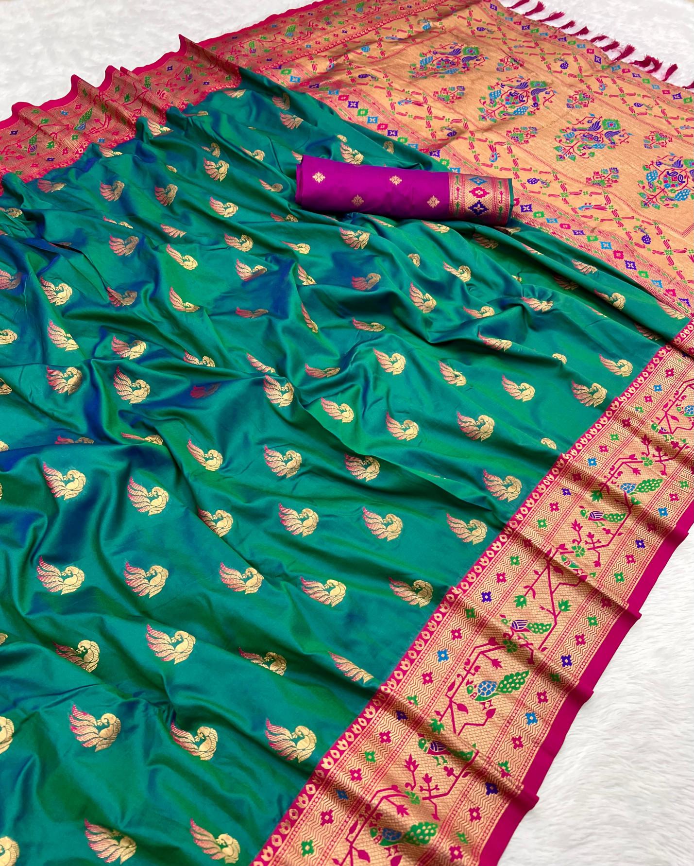 Sparkal Paithani Pune saree market