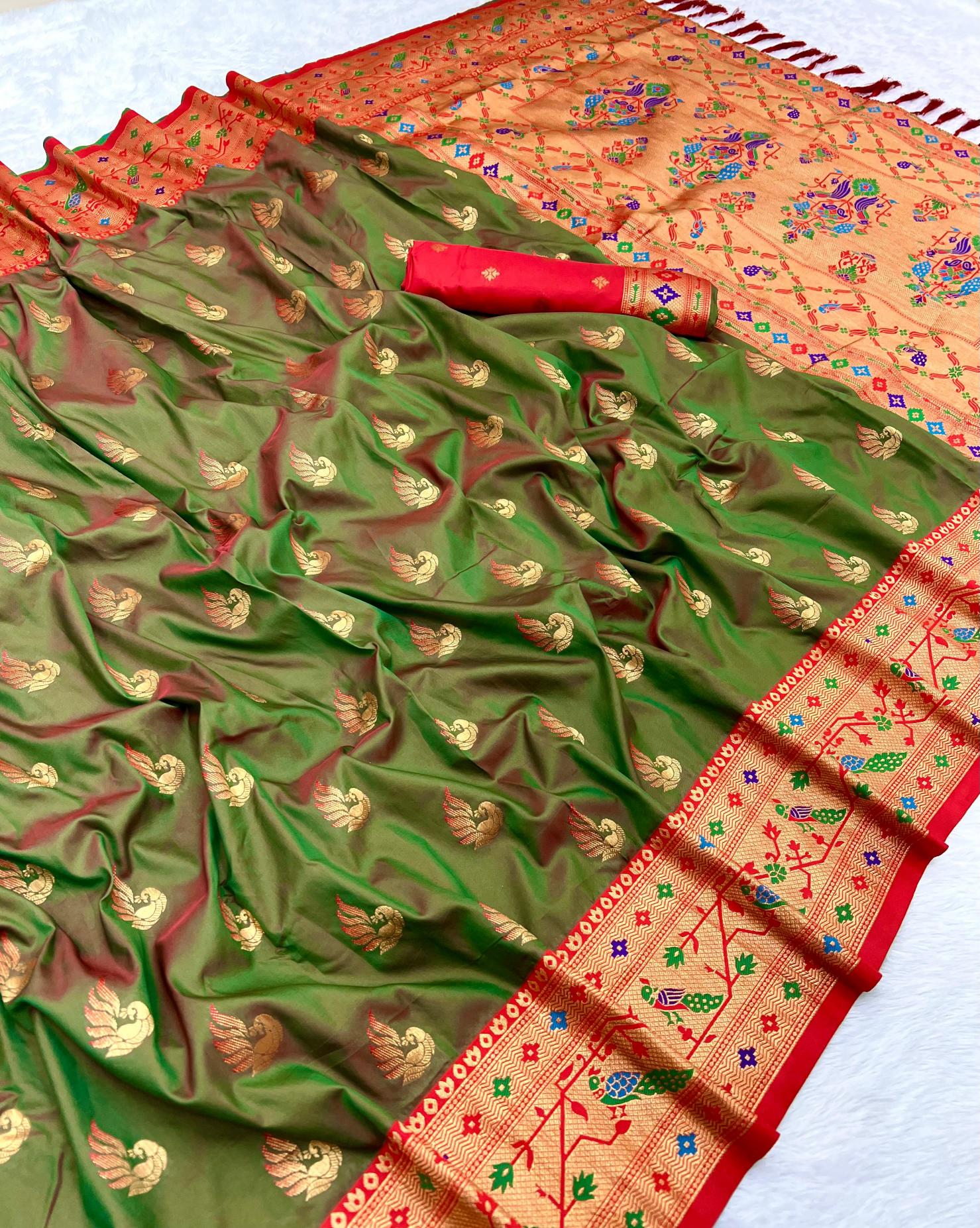 Sparkal Paithani Pune saree market
