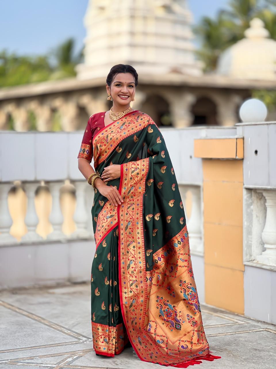 Sparkal Paithani Pune saree market