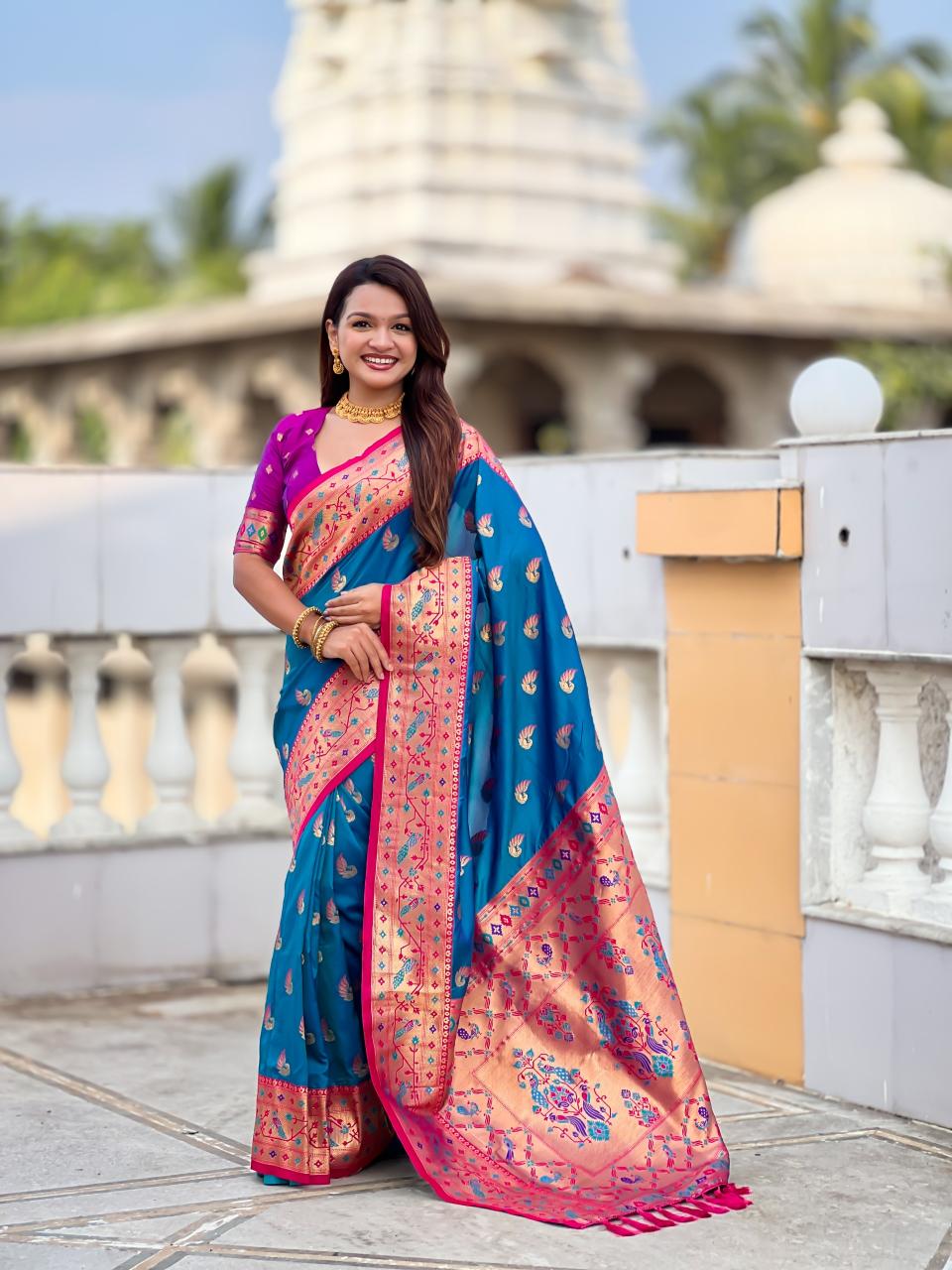 Sparkal Paithani Pune saree market