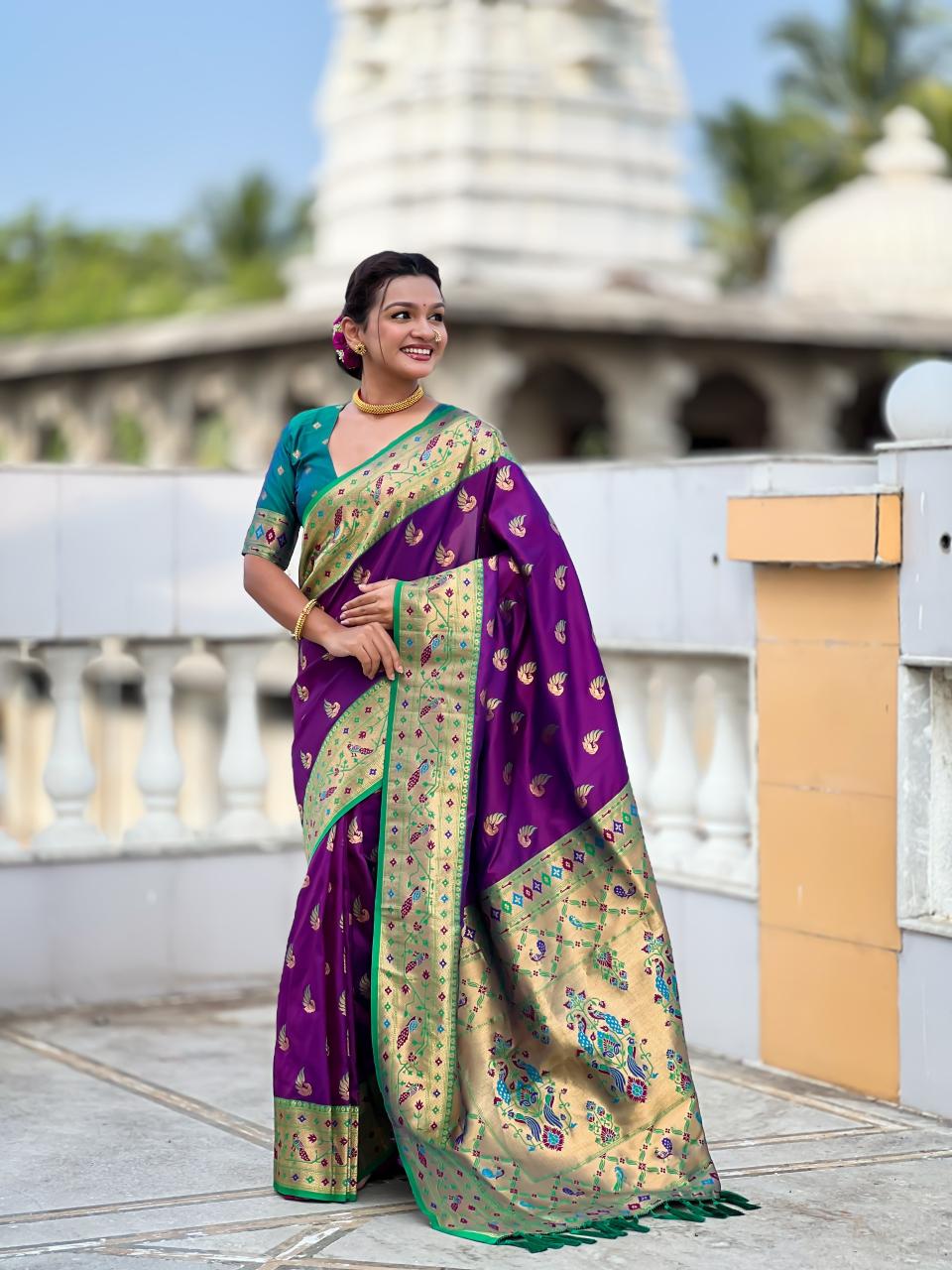 Sparkal Paithani Pune saree market