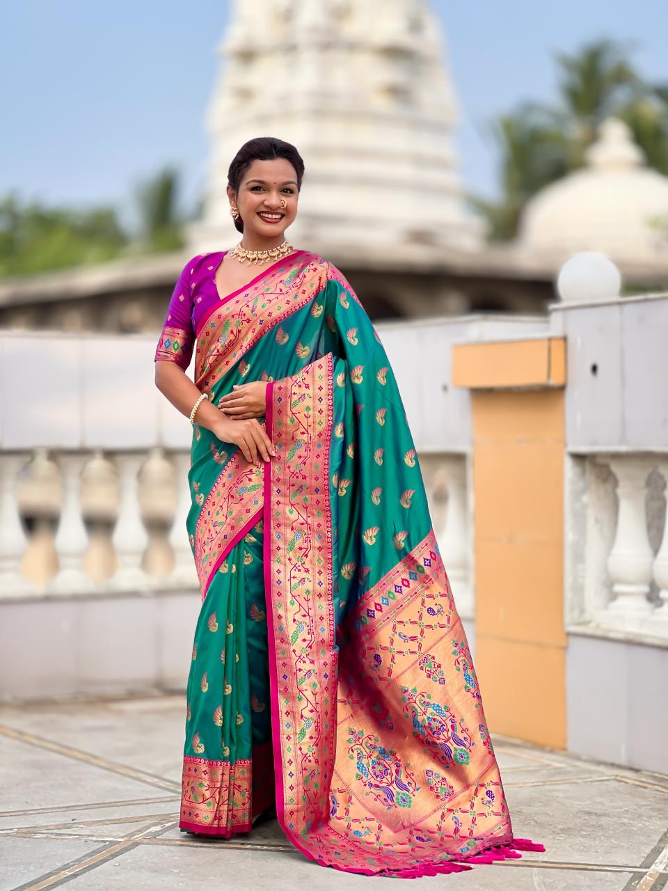 Sparkal Paithani Pune saree market