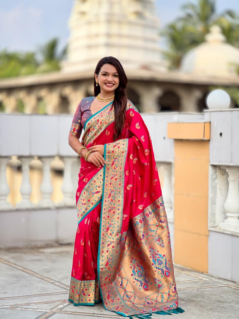 Sparkal Paithani Pune saree market