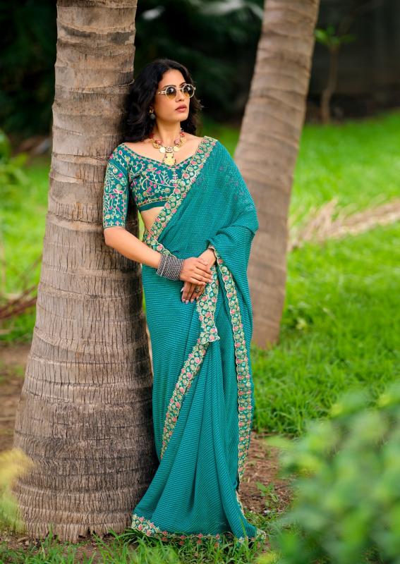 STAVAN Rajasthani Georgette Best saree wholesalers in Ahmedabad