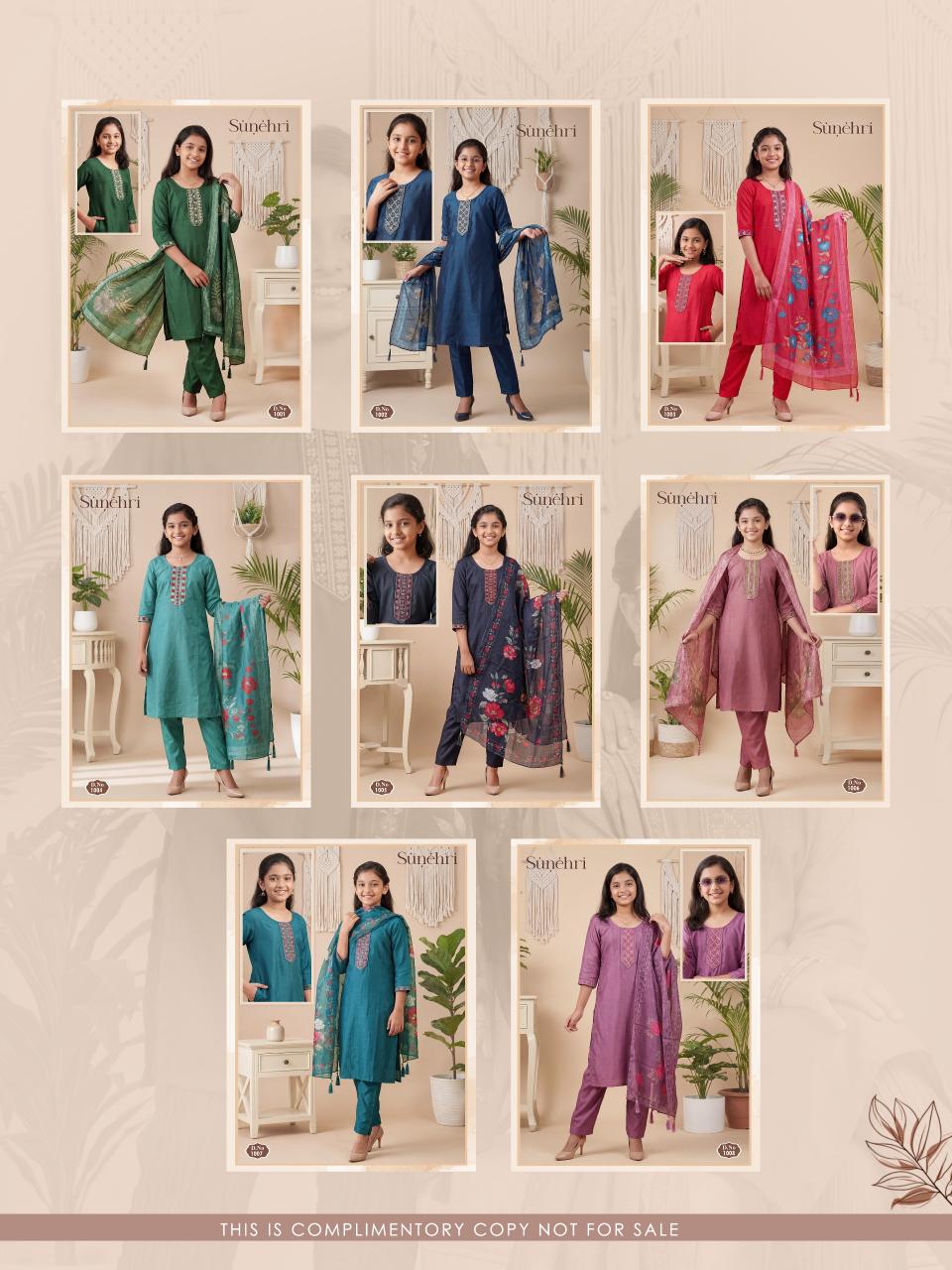 SUNEHRI KIDS 3PCS 
