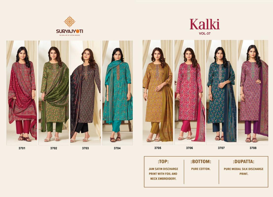 Suryajyoti Kalki Vol-37 – Dress Material - Wholesale Catalog