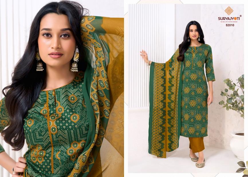 Suryajyoti Naishaa Vol-52 – Dress Material - Wholesale Catalog