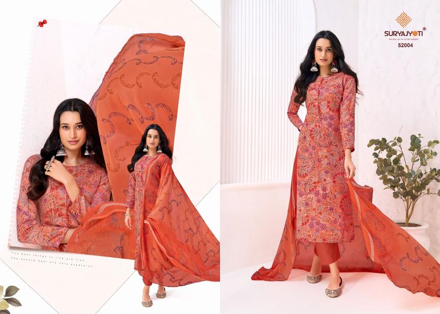 Suryajyoti Naishaa Vol-52 – Dress Material - Wholesale Catalog