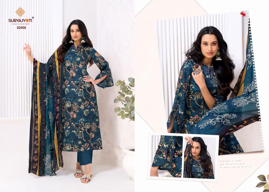 Suryajyoti Naishaa Vol-52 – Dress Material - Wholesale Catalog