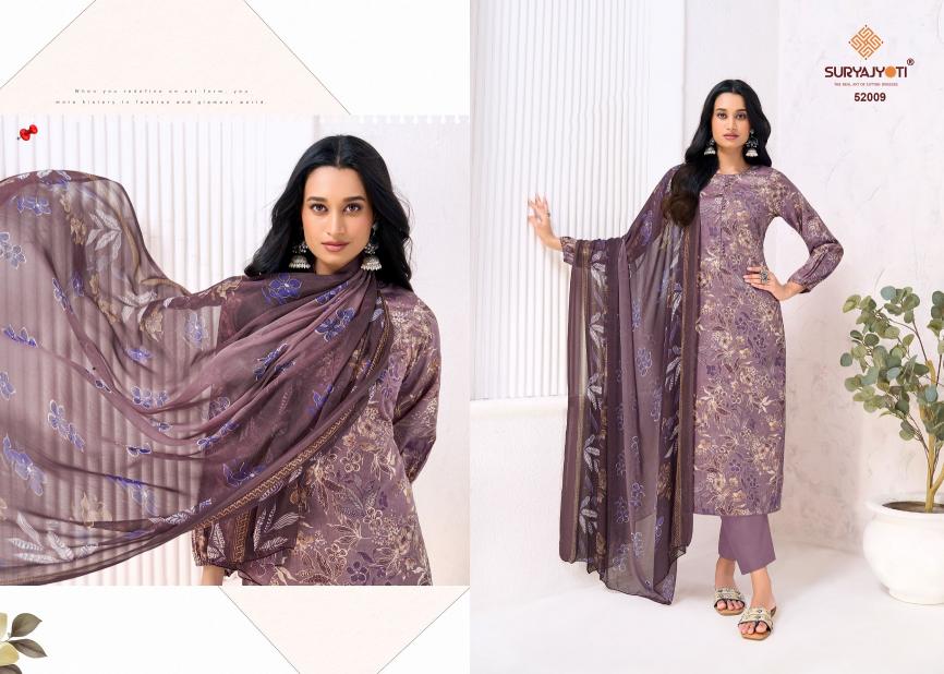 Suryajyoti Naishaa Vol-52 – Dress Material - Wholesale Catalog