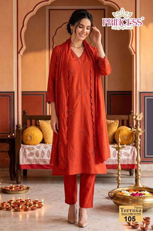 TERRESA ROMAN HEAVY SILK Wholesale kurti suppliers in Surat