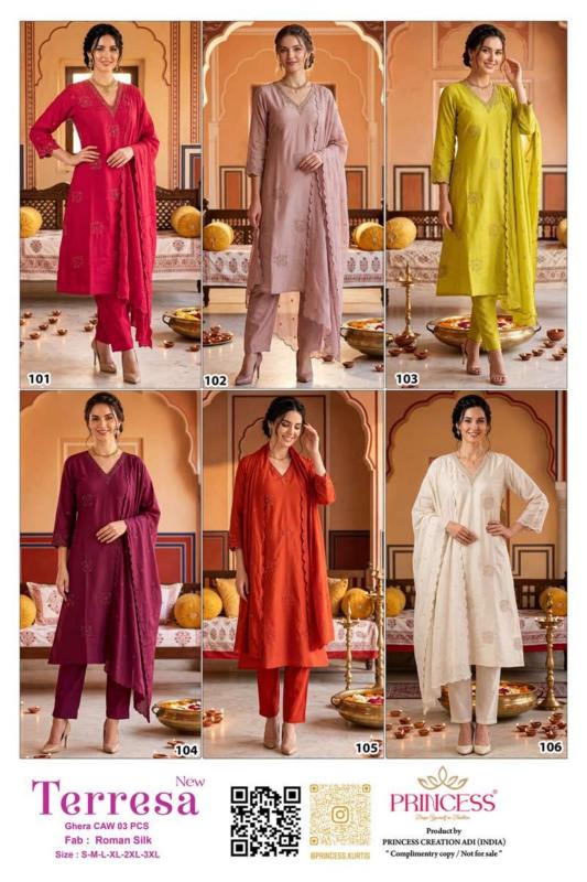 TERRESA ROMAN HEAVY SILK Wholesale kurti suppliers in Surat