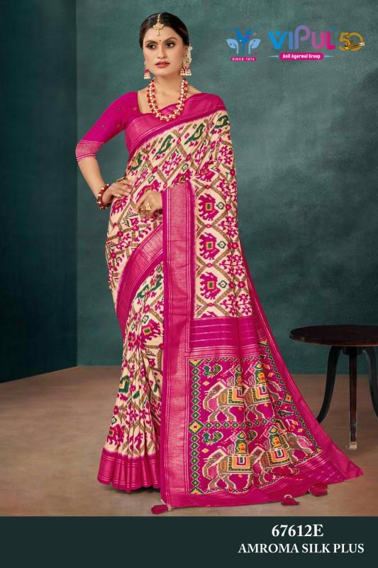 Vipul Moonga crape Saree wholesalers in Mumbai
