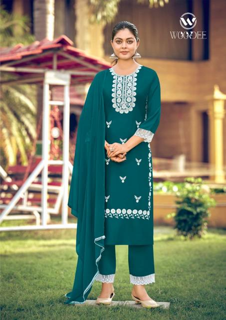 WOODEE WHITE LOTUS vol-3 mumbai kurti market