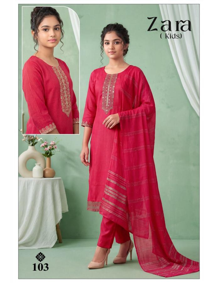 ZARA KIDS WHOLESALE KURTI 3PCS 