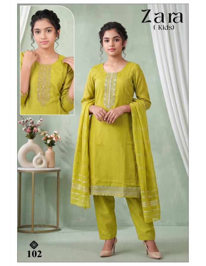 ZARA KIDS WHOLESALE KURTI 3PCS 