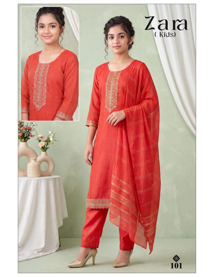 ZARA KIDS WHOLESALE KURTI 3PCS 