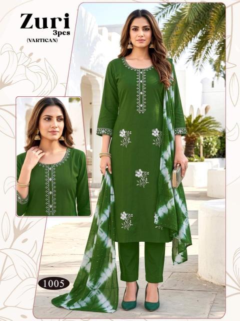 ZURI  3PCS  WHOLESALE KURTI 