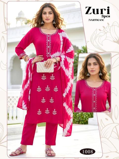 ZURI  3PCS  WHOLESALE KURTI 