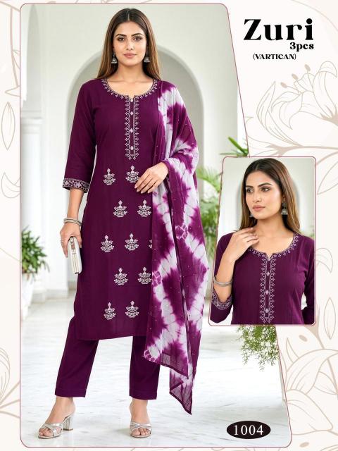 ZURI  3PCS  WHOLESALE KURTI 
